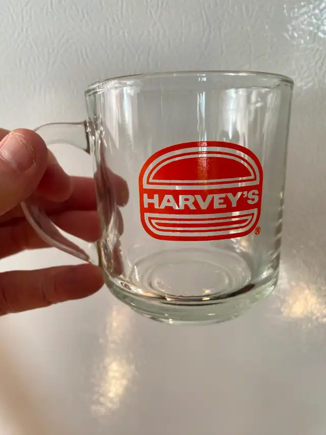 Harvey's Vintage Glass Mug ( BRAND NEW! ) from the 1980s