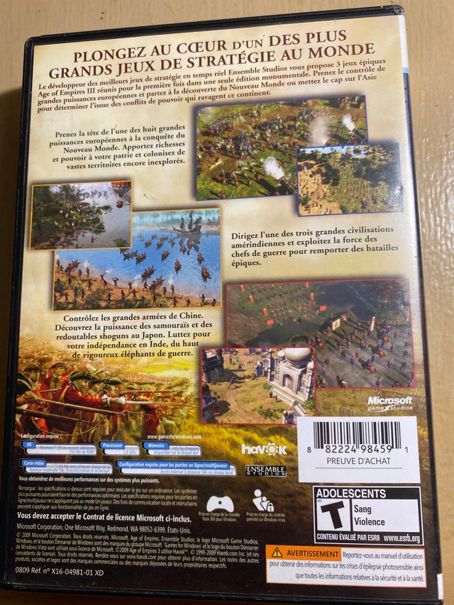  Age of empire 3  dans Jeux pour PC  à Trois-Rivières - Image 2