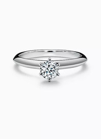 Tiffany Engagement Ring, and Diamond Band $7,000 retail value