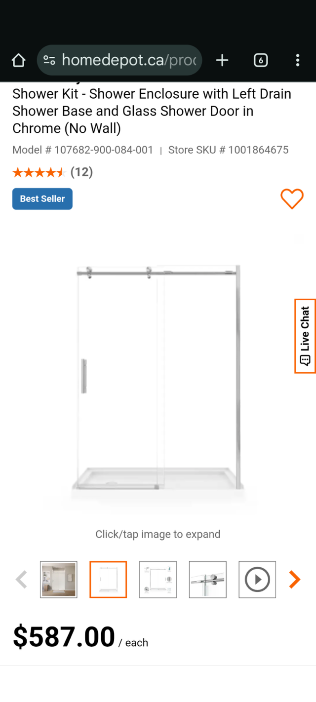 Base de douche 60L x 32W x 81H in. Shower base in Plumbing, Sinks, Toilets & Showers in Longueuil / South Shore - Image 3