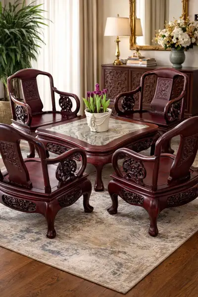 Antique Chairs and Table, View more