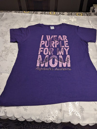 Purple T shirt - Alzheimer's Awareness