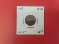 1858   USA       one cent coin