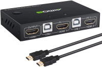 AIMOS 2-Port HDMI KVM Switch - New