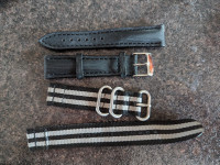 (2) 20mm watch straps