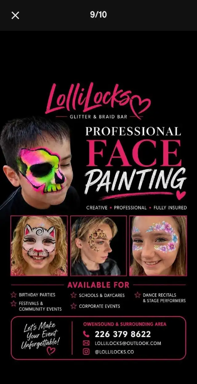 Face Painting  Bubble Braids & Event Entertainment539802906646947843