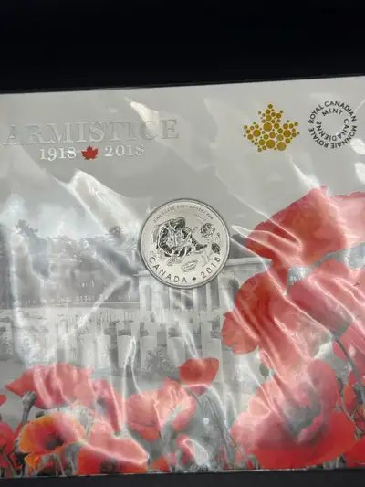 Royal Canadian Mint 2018 Armistice 10 Dollar Silver Coin, View more