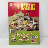 Vintage 1976 Whitman Tiny Safari Punch Out Paper Book New