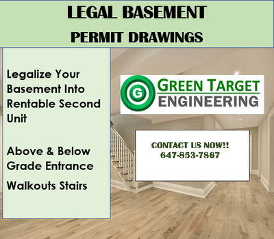 LEGAL BASEMENT PERMIT DRAWINGS-FAST & AFFORDABLE, View more