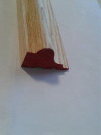 Ash wood medium size base cap moulding in 8' lengths