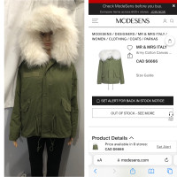 Mr & Mrs Italy Unisex White Racoon/Fox Fur Retail 7500 TRADE