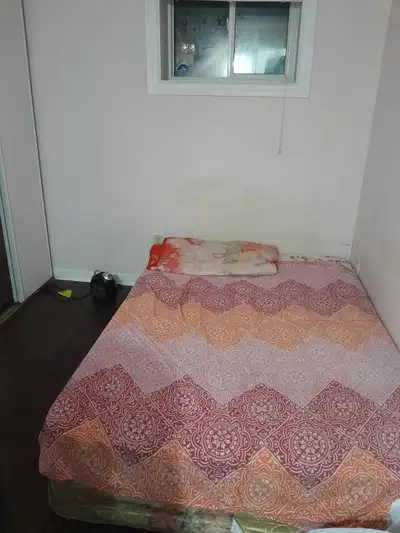 good size basement room is available in a quiet, clean home . The room includes a bed, desk, chair,...