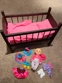 Doll Crib and Baby Alive