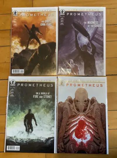Prometheus Life and Death Comics. Lot Of 4 Comics, View more