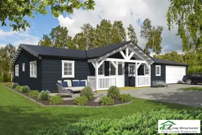 Log Home Kit – Winchester 4 Bed / 2 Bath – Free Shipping, View more