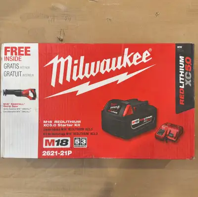 Milwaukee M18 Hackzall Kit – NEW (5.0Ah Battery + Charge, View more