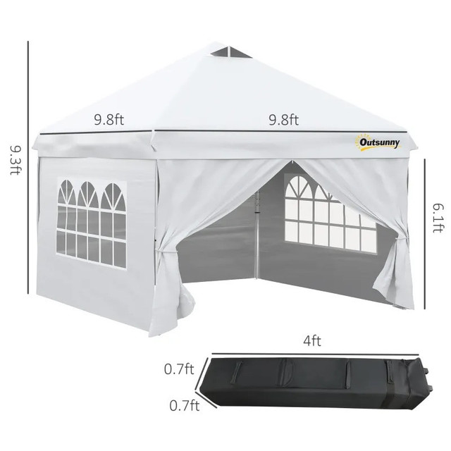 10' x 10' Pop Up Canopy Tent in Patio & Garden Furniture in Markham / York Region - Image 4
