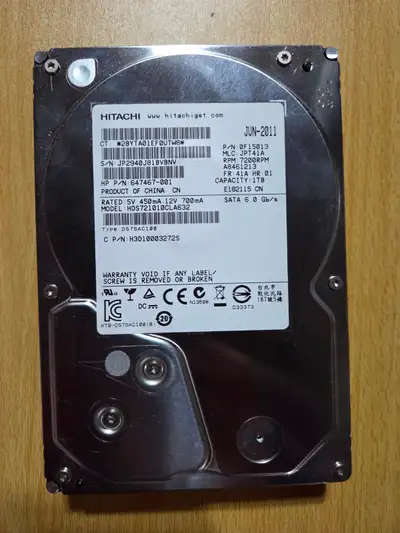 1TB hard drive, View more
