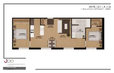 4 1/2 a louer/for rent