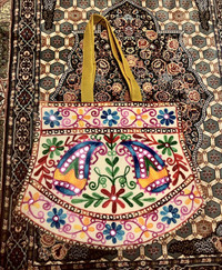 Handmade Vibrant Tote Bag