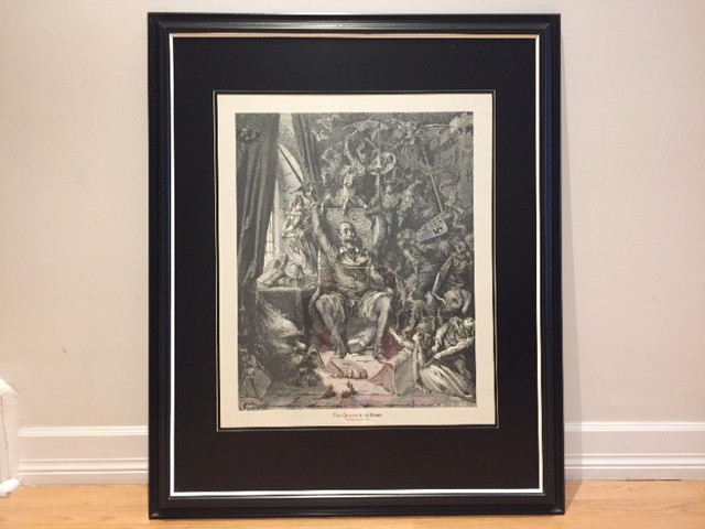 Home Decor Wall Art Gustav Dore Framed Print in Arts & Collectibles in Mississauga / Peel Region