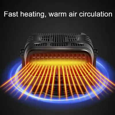 Car WINDSHIELD Demister, Defroster and Defogger Car Heater, Cool Fan & Air Purifier. 120W 12Volts Wi...