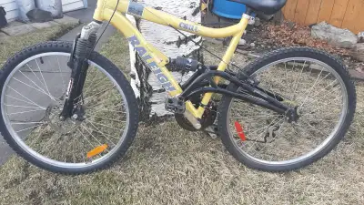 nice mountain bike. My says im to old to ride it now. Take it for $100.00