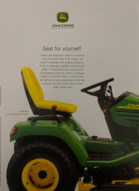 2005 John Deere X Series Tractors Original Ad