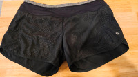 Lululemon size 8 black shorts
