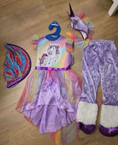Size 7/8 Rainbow Unicorn Costume/Dress Up, View more