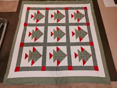 Handmade Quilt Duvet Cover for King Bed Blanket - 90" x 86", View more