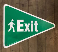 Pedestrian Exit Sign