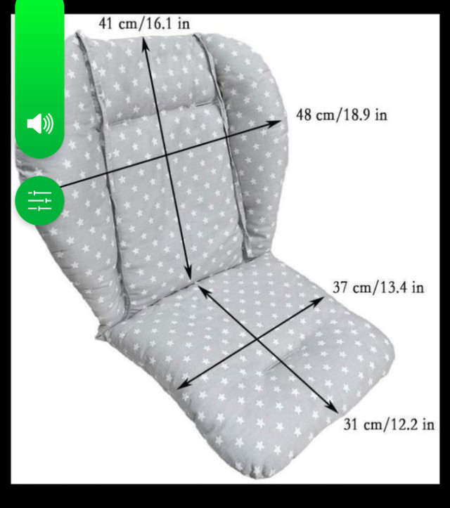 Baby high chair, car seat cushion liner mat padding. Brand new. in Strollers, Carriers & Car Seats in City of Halifax - Image 2