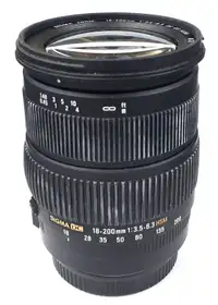 Sigma DC 18-200mm f3.5-6.3 DC OS HSM Zoom lens
