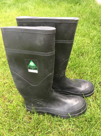 Men's Steel Toe Steel Plate Wet Weather Safety Boots