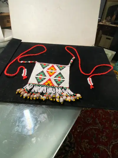 VINTAGE NATIVE AMERICAN BEAD NECKLACE, View more