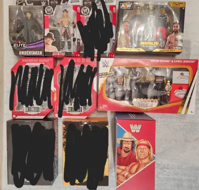 Undertaker 30th anniversary $40 Miz Ruthless Agression $50 MVP Ruthless Agression $40 AEW SCU 2pack...