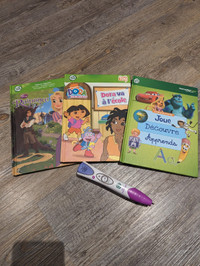 Crayon Leapfrog avec 3 livres