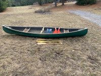 16’ Fiberglass canoe 