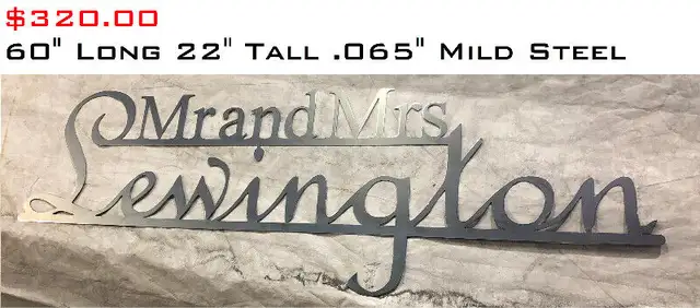 "Custom Metal" Signage in Outdoor Décor in Edmonton - Image 11