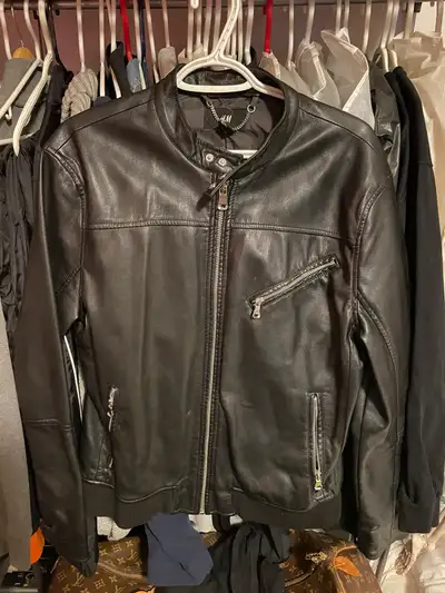 Faux leather jacket , View more
