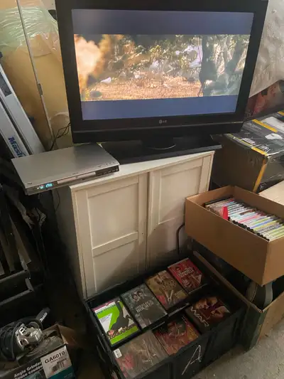 Tv /dvd player and movies, View more