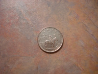 1973 Canada Mountie RCMP 25c quarter coin