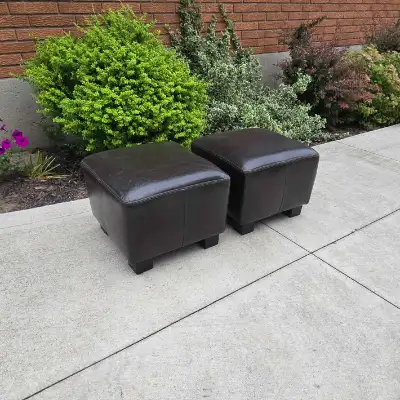 Pair Palliser Ottomans, View more