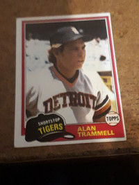 1981 Topps Baseball Alan Trammell Card #709