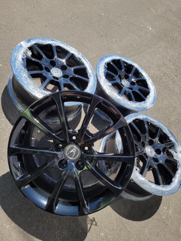 18" Acura TLX OEM Wheels by Enkei Gloss Black TPMS MINT Pneus et