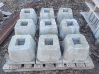 Cement deck blocks