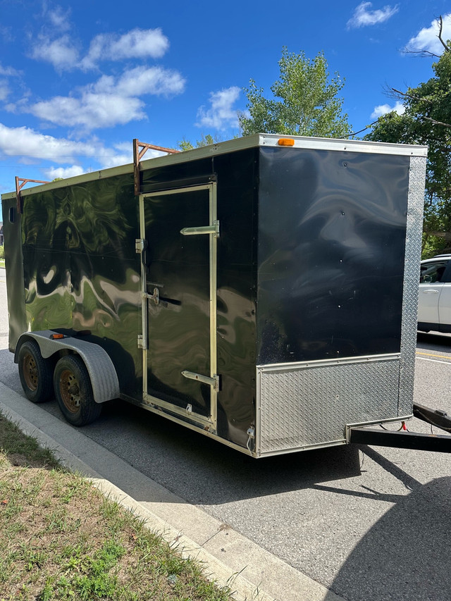 2014 14 x7 enclosed trailer with v nose in Other in City of Toronto