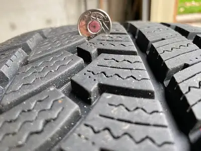 225 60R17 - Set of 4 on steel rims, Excellent condition, Lots of tread left, used only 2 seasons by...