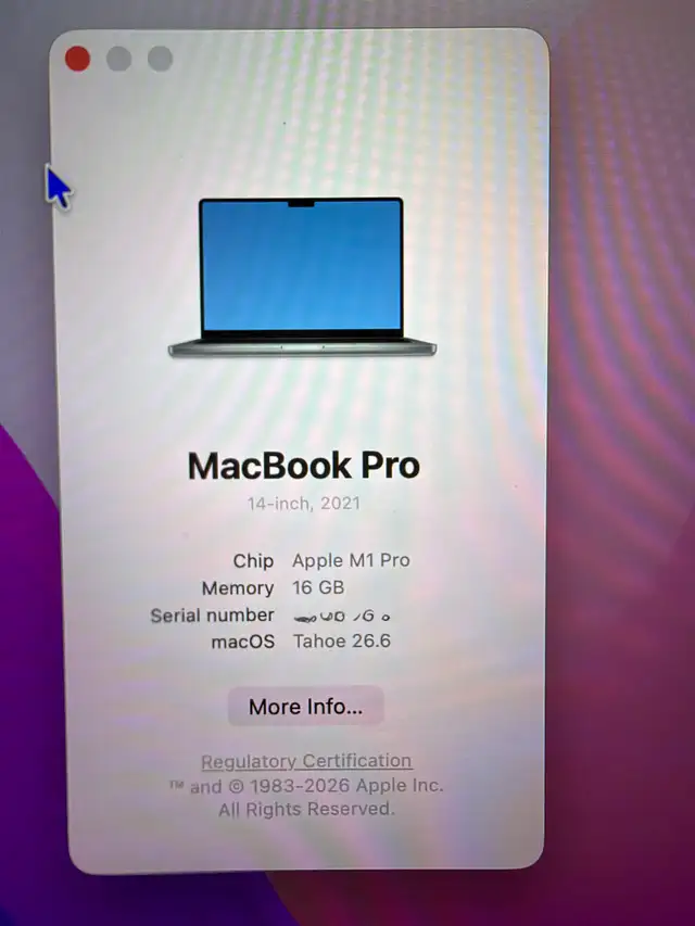 Apple MacBook Pro 14-inch 2021536186015974707203